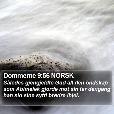 Dommerne 9:56 NORSK Bible Verse Image