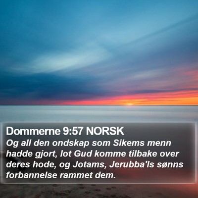Dommerne 9:57 NORSK Bible Verse Image