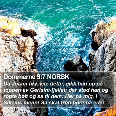 Dommerne 9:7 NORSK Bible Verse Image