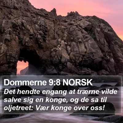 Dommerne 9:8 NORSK Bible Verse Image