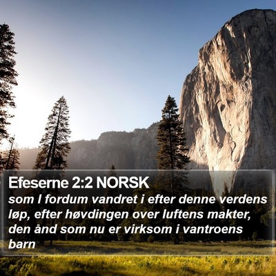 Efeserne 2:2 NORSK Bible Verse Image