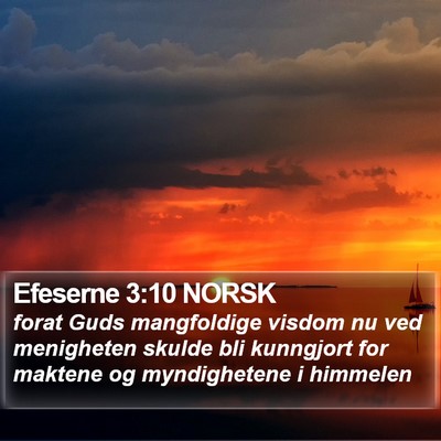 Efeserne 3:10 NORSK Bible Verse Image