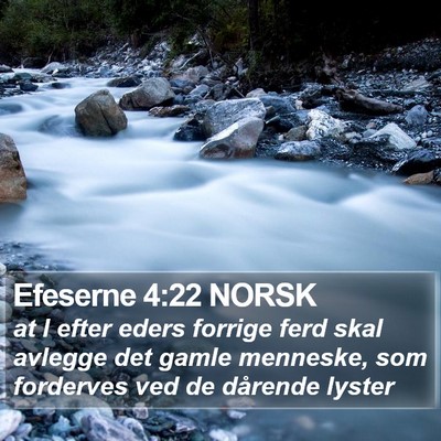 Efeserne 4:22 NORSK Bible Verse Image