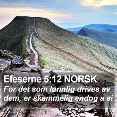 Efeserne 5:12 NORSK Bible Verse Image