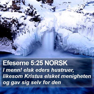 Efeserne 5:25 NORSK Bible Verse Image
