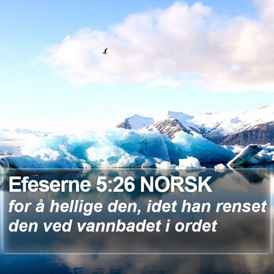 Efeserne 5:26 NORSK Bible Verse Image