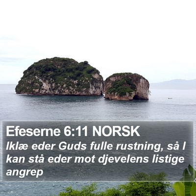Efeserne 6:11 NORSK Bible Verse Image