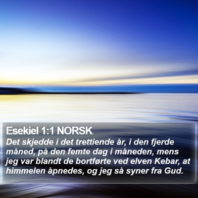 Esekiel 1:1 NORSK Bible Verse Image