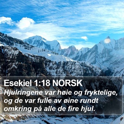 Esekiel 1:18 NORSK Bible Verse Image