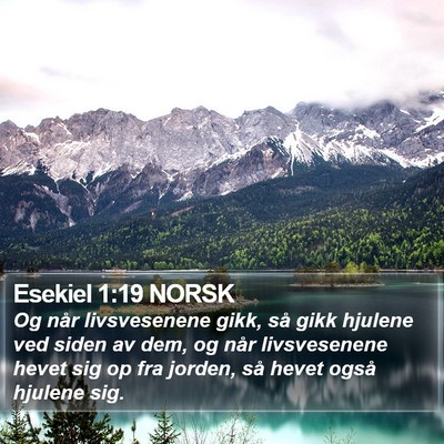 Esekiel 1:19 NORSK Bible Verse Image