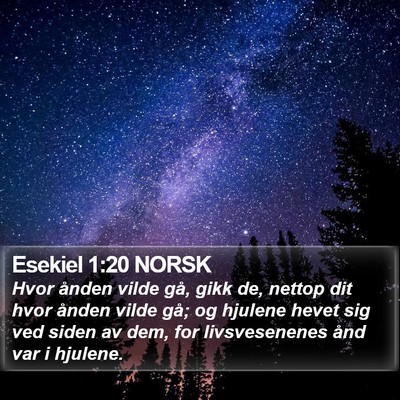 Esekiel 1:20 NORSK Bible Verse Image