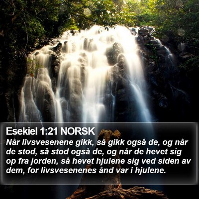 Esekiel 1:21 NORSK Bible Verse Image
