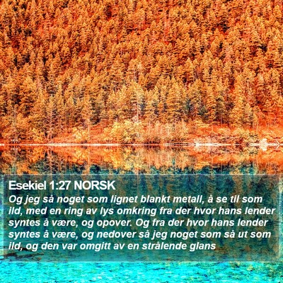 Esekiel 1:27 NORSK Bible Verse Image