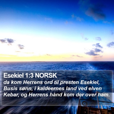 Esekiel 1:3 NORSK Bible Verse Image