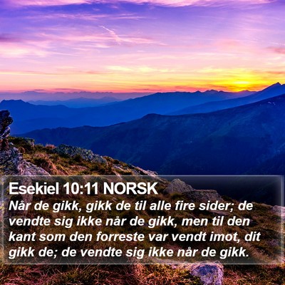 Esekiel 10:11 NORSK Bible Verse Image