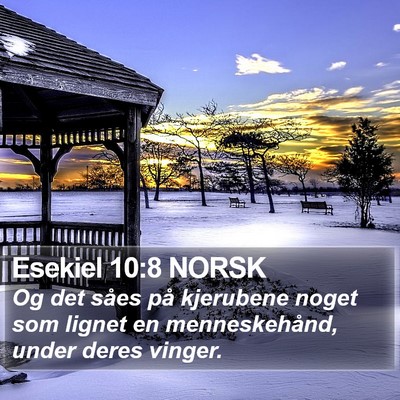 Esekiel 10:8 NORSK Bible Verse Image