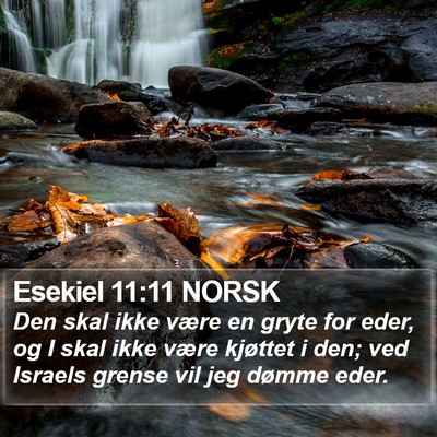 Esekiel 11:11 NORSK Bible Verse Image