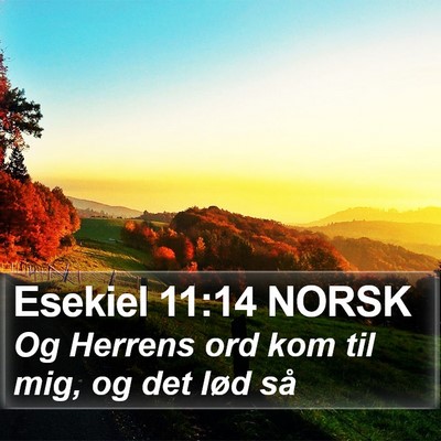 Esekiel 11:14 NORSK Bible Verse Image