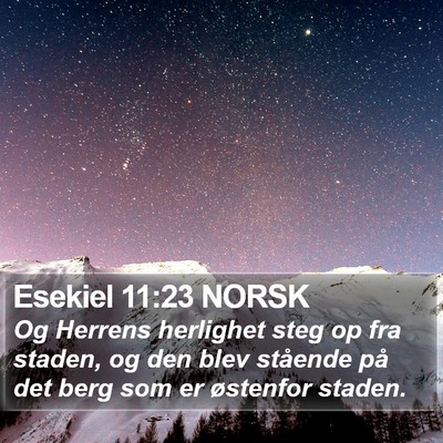 Esekiel 11:23 NORSK Bible Verse Image