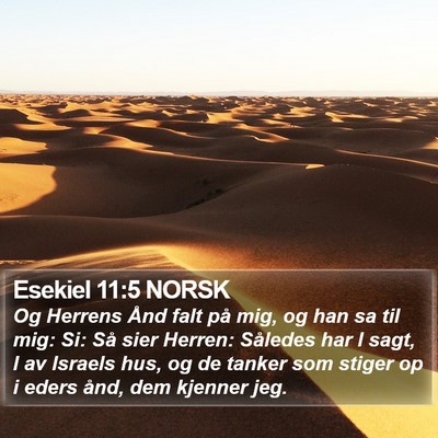 Esekiel 11:5 NORSK Bible Verse Image