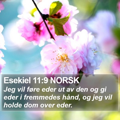 Esekiel 11:9 NORSK Bible Verse Image