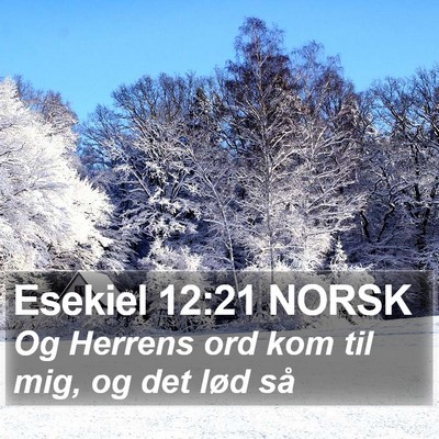Esekiel 12:21 NORSK Bible Verse Image
