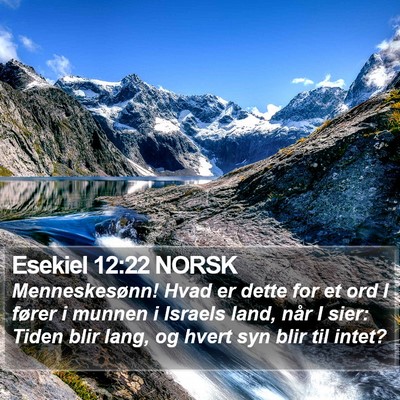 Esekiel 12:22 NORSK Bible Verse Image