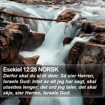 Esekiel 12:28 NORSK Bible Verse Image