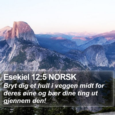 Esekiel 12:5 NORSK Bible Verse Image
