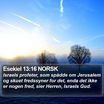 Esekiel 13:16 NORSK Bible Verse Image