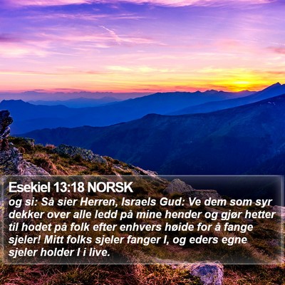 Esekiel 13:18 NORSK Bible Verse Image