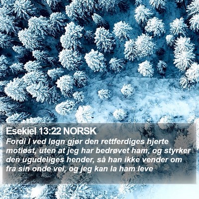 Esekiel 13:22 NORSK Bible Verse Image