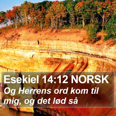 Esekiel 14:12 NORSK Bible Verse Image
