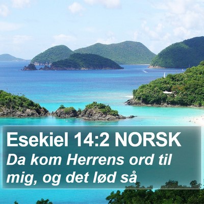 Esekiel 14:2 NORSK Bible Verse Image
