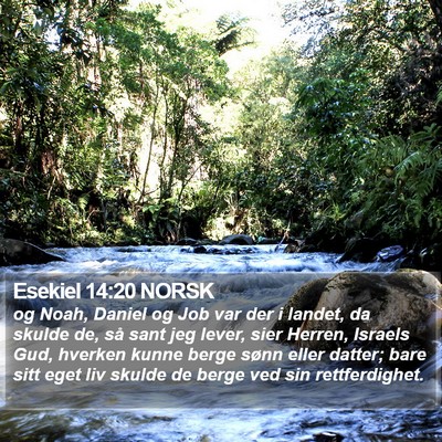 Esekiel 14:20 NORSK Bible Verse Image