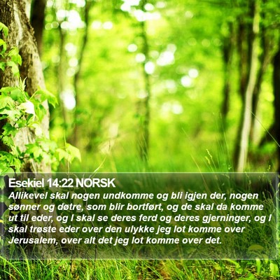 Esekiel 14:22 NORSK Bible Verse Image