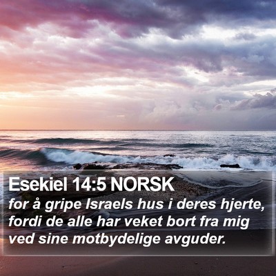 Esekiel 14:5 NORSK Bible Verse Image