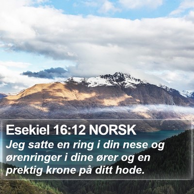 Esekiel 16:12 NORSK Bible Verse Image