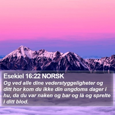 Esekiel 16:22 NORSK Bible Verse Image