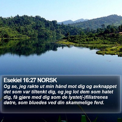 Esekiel 16:27 NORSK Bible Verse Image