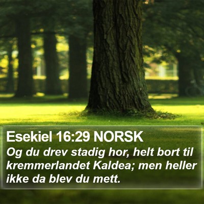 Esekiel 16:29 NORSK Bible Verse Image
