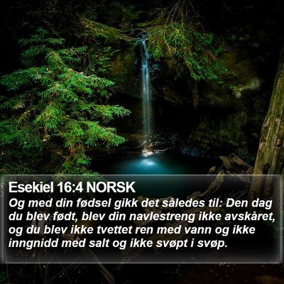 Esekiel 16:4 NORSK Bible Verse Image