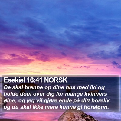 Esekiel 16:41 NORSK Bible Verse Image