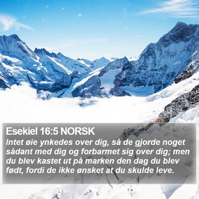 Esekiel 16:5 NORSK Bible Verse Image