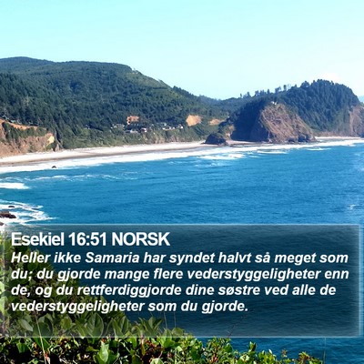 Esekiel 16:51 NORSK Bible Verse Image
