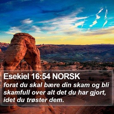 Esekiel 16:54 NORSK Bible Verse Image
