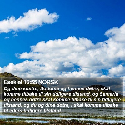 Esekiel 16:55 NORSK Bible Verse Image