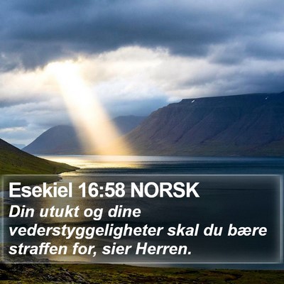 Esekiel 16:58 NORSK Bible Verse Image