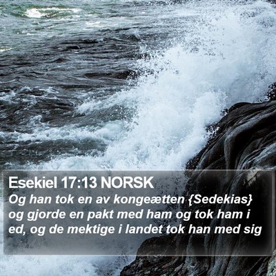 Esekiel 17:13 NORSK Bible Verse Image