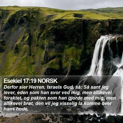 Esekiel 17:19 NORSK Bible Verse Image